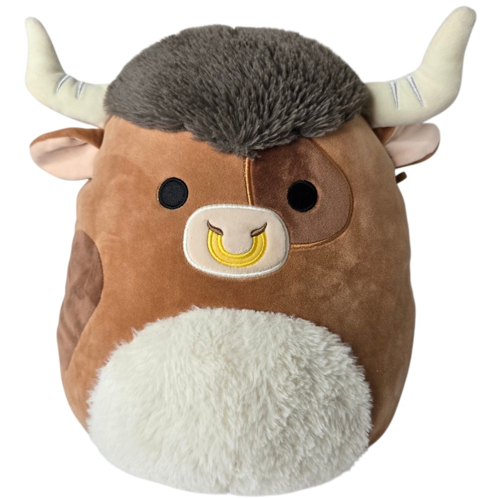 Squishmallows Shep Highland Cow Bull‎ Plush 12" Wildlife Squad Whimsical Farm